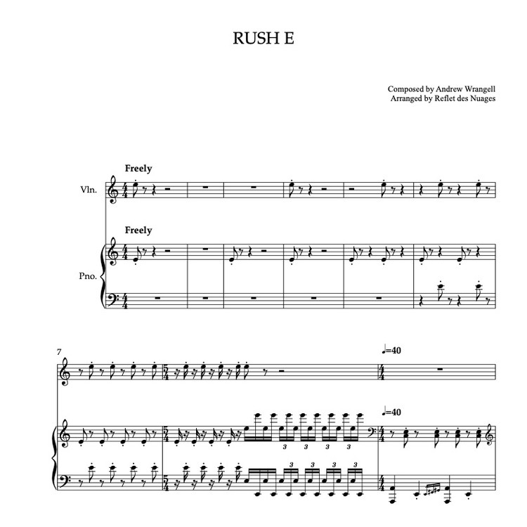 Rush E Notes